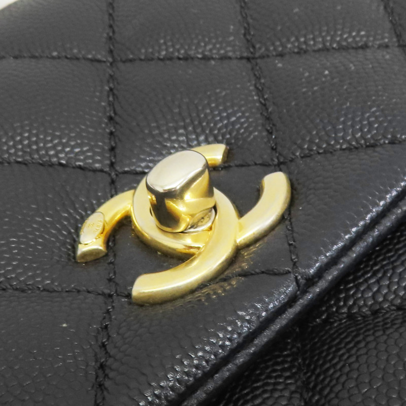 菱格紋 荔枝牛皮 COCO Handle XS 鍊帶 肩背包 金扣【CHANEL 香奈兒】 A92990-13