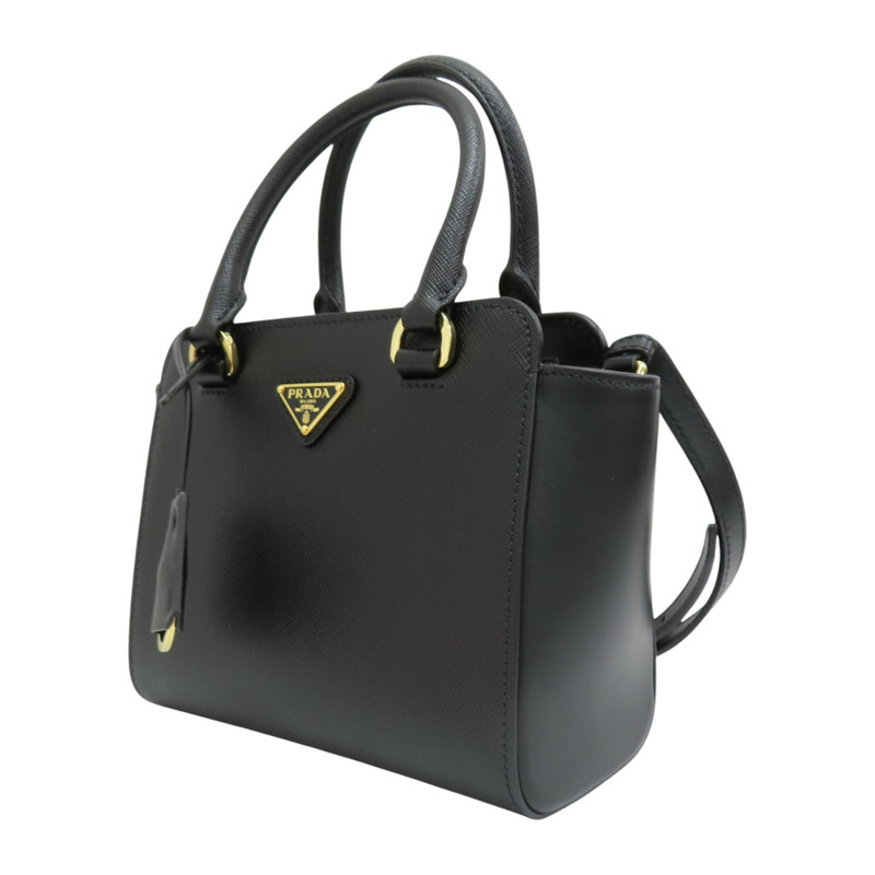 黑色牛皮 Galleria 兩用包【PRADA 普拉達】-2