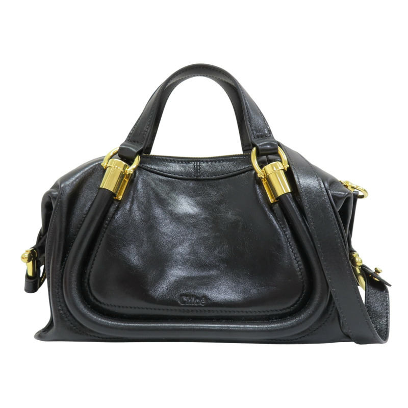 黑色牛皮 Paraty 24 兩用包【Chloe 克羅伊】 CHC24AS751N82001-0