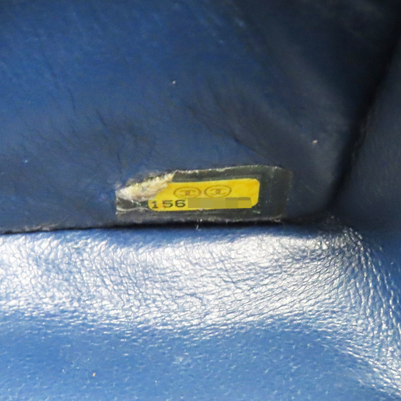 藍色 菱格紋 荔枝牛皮 Jumbo 30 肩背包【CHANEL 香奈兒】 A58600-6