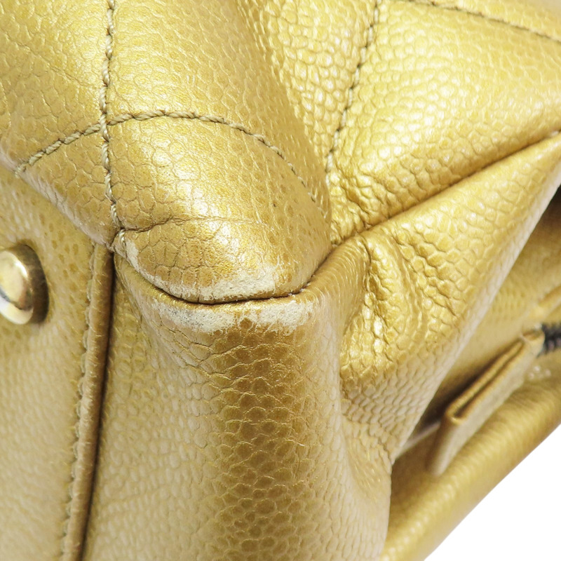 金色 菱格紋 荔枝牛皮 Timeless CC 肩背包【CHANEL 香奈兒】-15