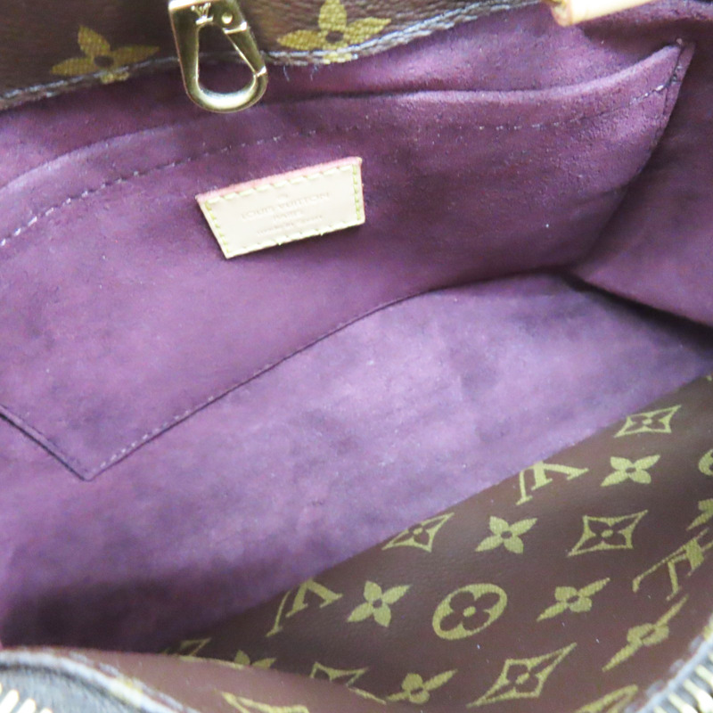 棕色 原花 PVC塗層帆布 Montaigne BB 两用包【LOUIS VUITTON LV 路易威登】 M41055-4