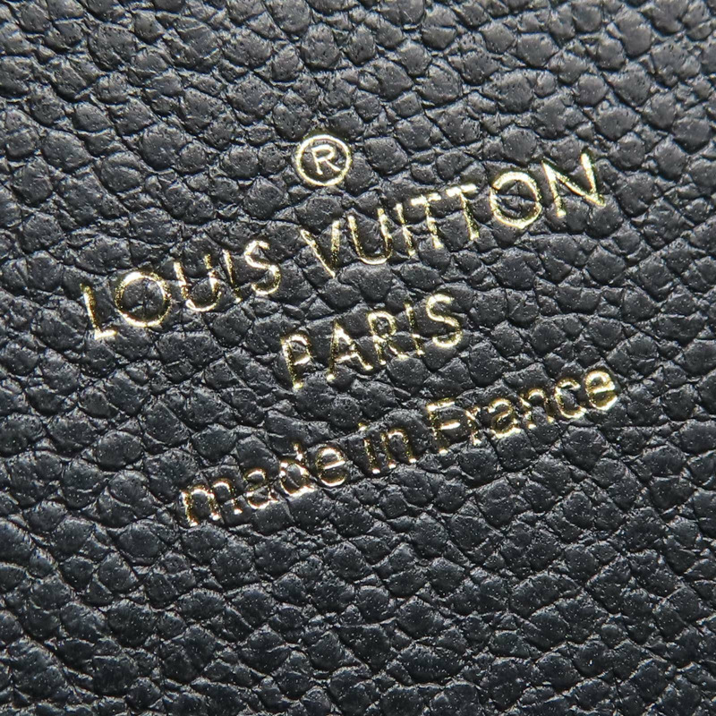 黑色 原花壓紋牛皮 Clemence 拉鍊長夾 M60171 [LV Louis Vuitton 路易威登] M60171-8
