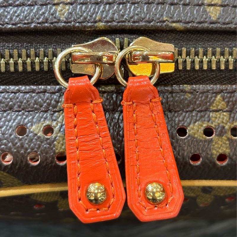 LV 橘 原花 洞洞 包 肩背包 手提包 M95177 方塊包 晚宴包 鎖頭包 拉鍊包-20