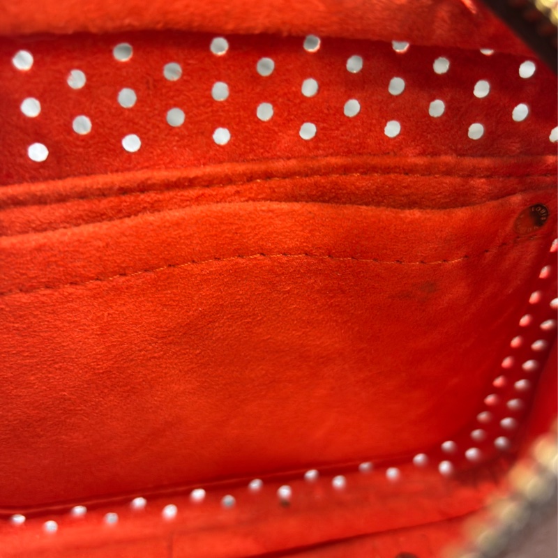 LV 橘 原花 洞洞 包 肩背包 手提包 M95177 方塊包 晚宴包 鎖頭包 拉鍊包-45