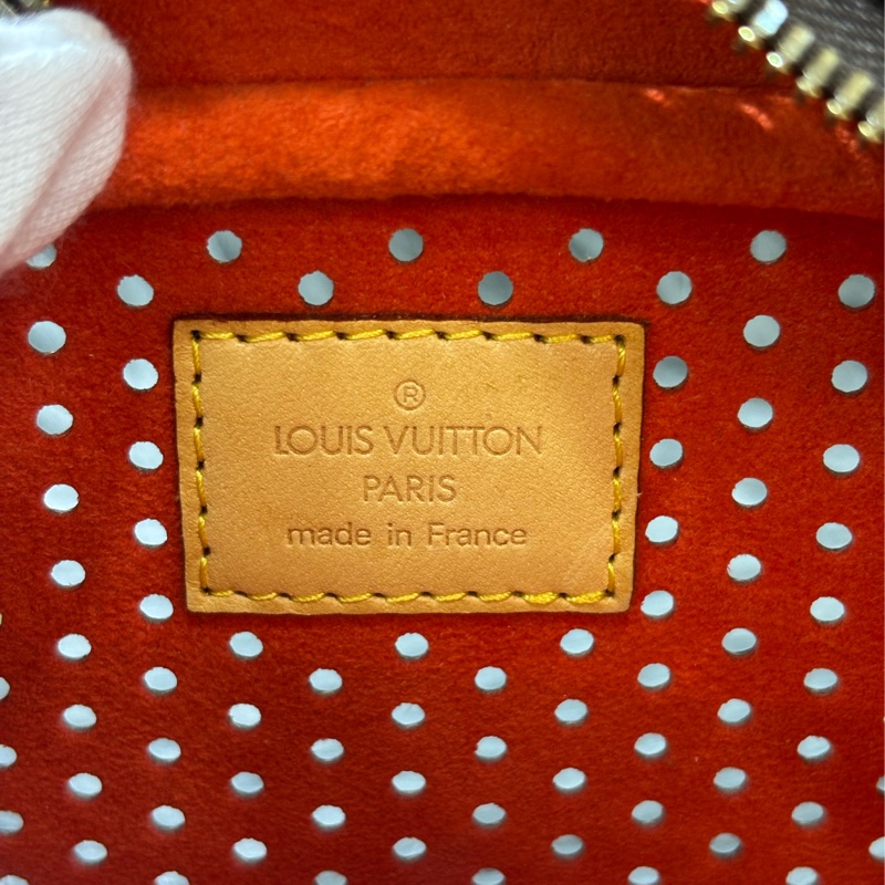 LV 橘 原花 洞洞 包 肩背包 手提包 M95177 方塊包 晚宴包 鎖頭包 拉鍊包-48