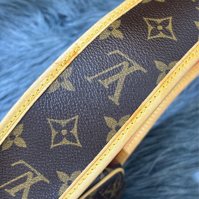 LV 橘 原花 洞洞 包 肩背包 手提包 M95177 方塊包 晚宴包 鎖頭包 拉鍊包-53