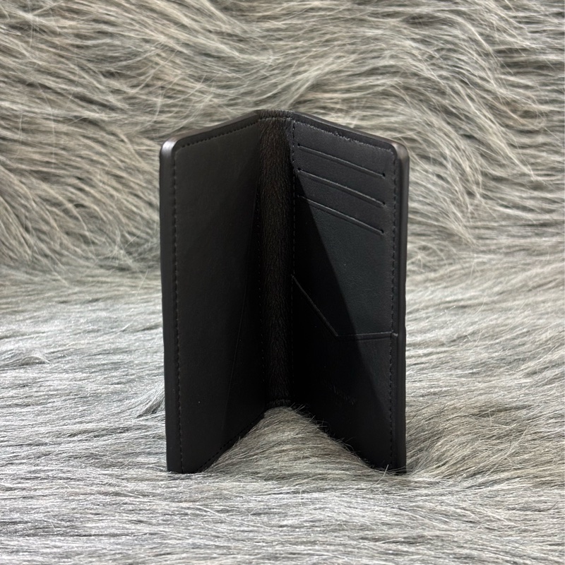 LV M62899 黑色原花老花字紋牛皮 萬用錢包信用卡夾證件套悠遊卡夾名片夾名片包-3