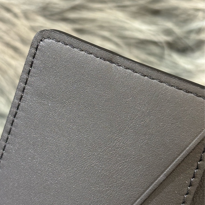 LV M62899 黑色原花老花字紋牛皮 萬用錢包信用卡夾證件套悠遊卡夾名片夾名片包-14