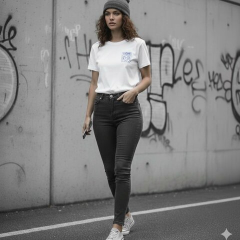 🚨 雙11最後倒數・今晚錯過等明年！【LOEWE 羅意威】白藍LOGO刺繡印花T恤