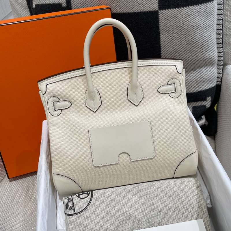 【極致天菜】HERMES 25CM CARGO BIRKIN NATA 奶油白-1