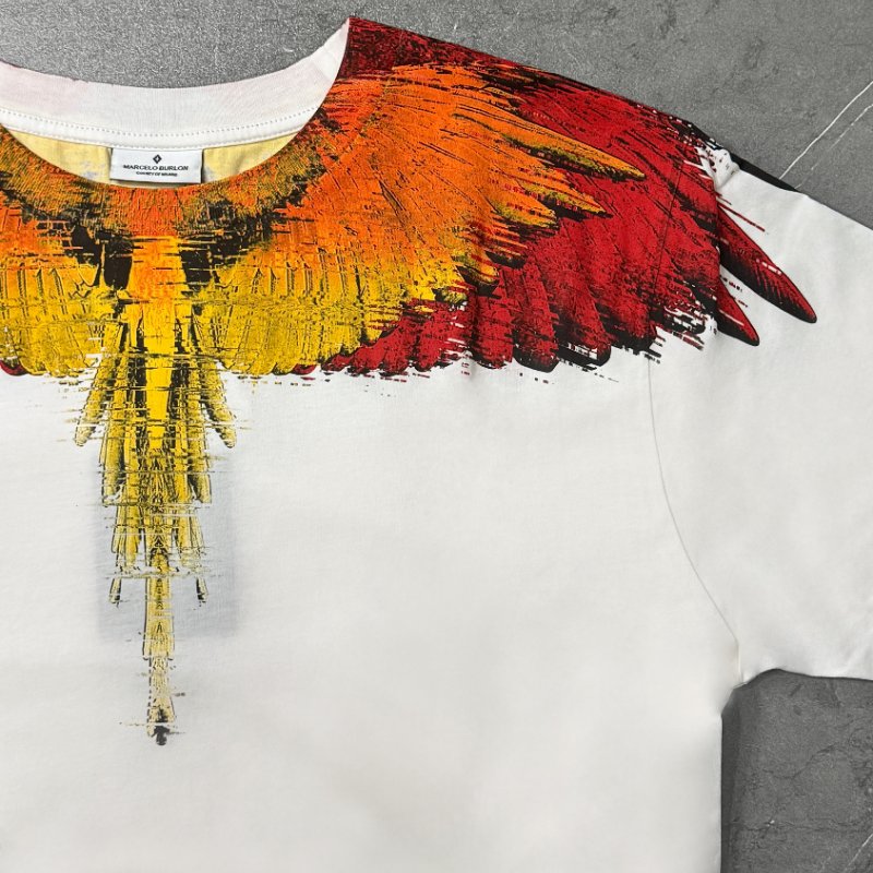🔥 雙11全面開搶・全館折扣限時開啟！【MARCELO BURLON-MB】經典白紅翅膀LOGOT恤-4