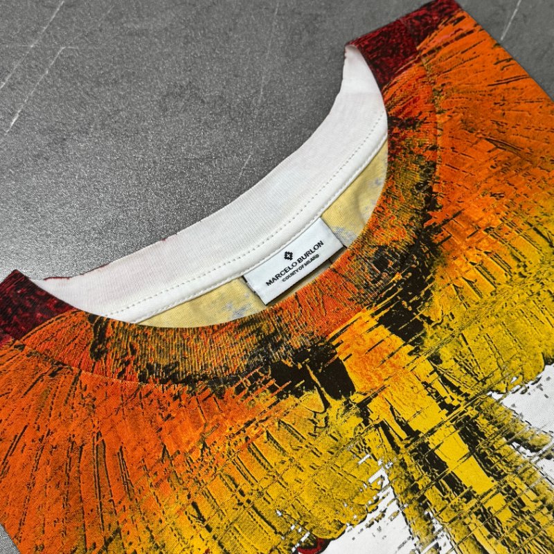 🔥 雙11全面開搶・全館折扣限時開啟！【MARCELO BURLON-MB】經典白紅翅膀LOGOT恤-6