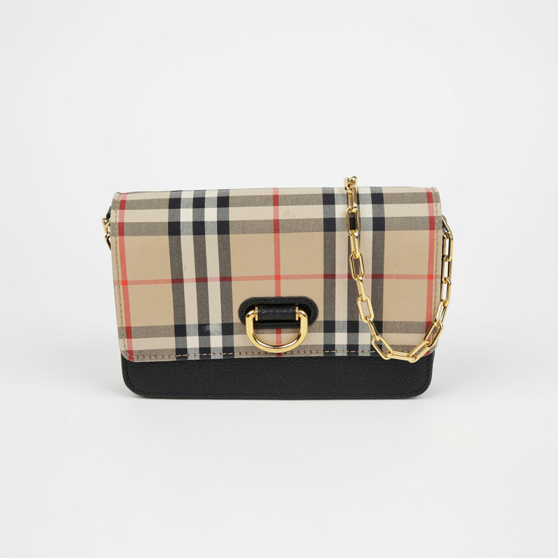 BURBERRY D 型環迷你鏈條單肩斜背包 8009530-0