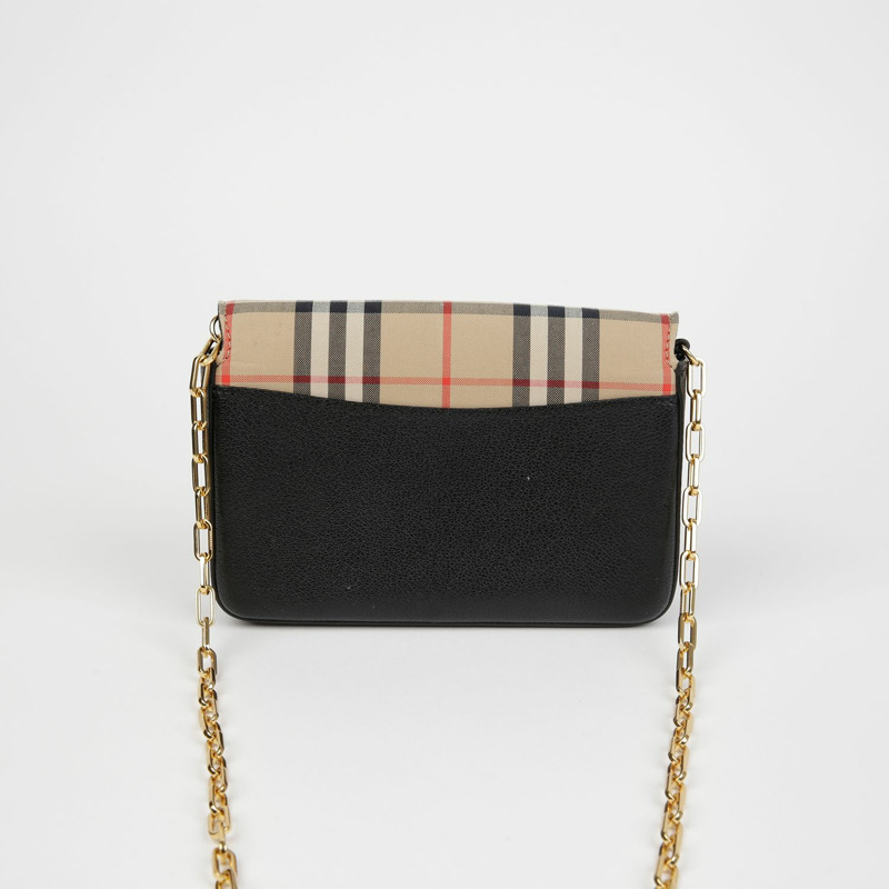 BURBERRY D 型環迷你鏈條單肩斜背包 8009530-3