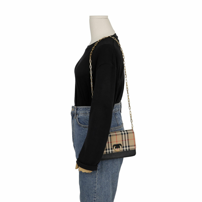 BURBERRY D 型環迷你鏈條單肩斜背包 8009530-11