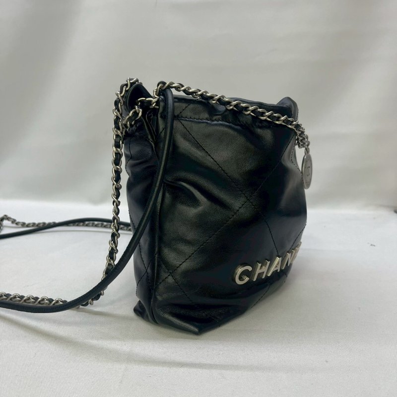 CHANEL MINI黑銀22包-3