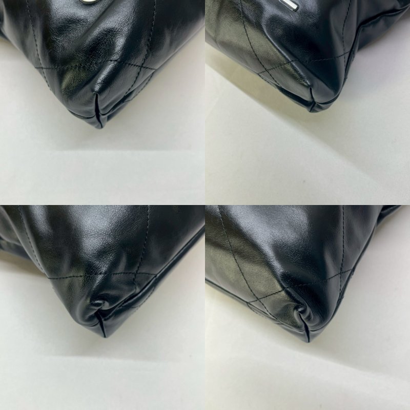 CHANEL MINI黑銀22包-8