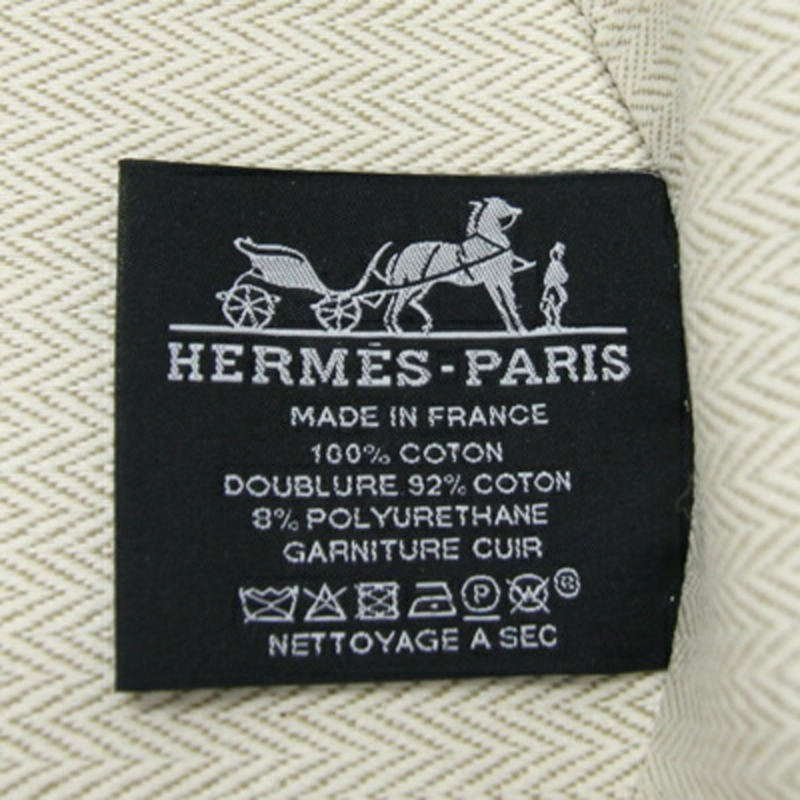 Hermès Evazion 手拿包 H103605M 03 海軍藍棉帆布皮革旅行包 HERMES-4