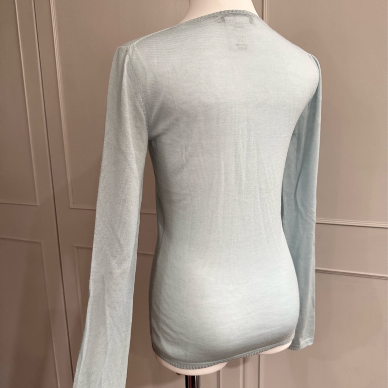 近新Dior迪奧100%喀什米爾羊絨薄長袖毛衣F36適合S-6