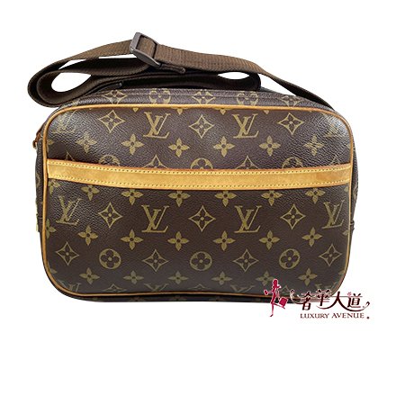 ＊奢華大道國際精品＊【L3254】LV 原花REPORTER 雙層記者斜背包(PM) M45254-0