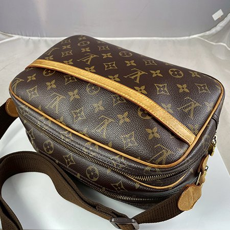 ＊奢華大道國際精品＊【L3254】LV 原花REPORTER 雙層記者斜背包(PM) M45254-2