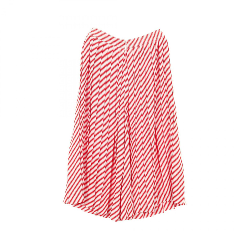 CELINE 褶皺褲黏膠纖維白紅尺寸 40 二手女款 Phoebe Philo Era-1