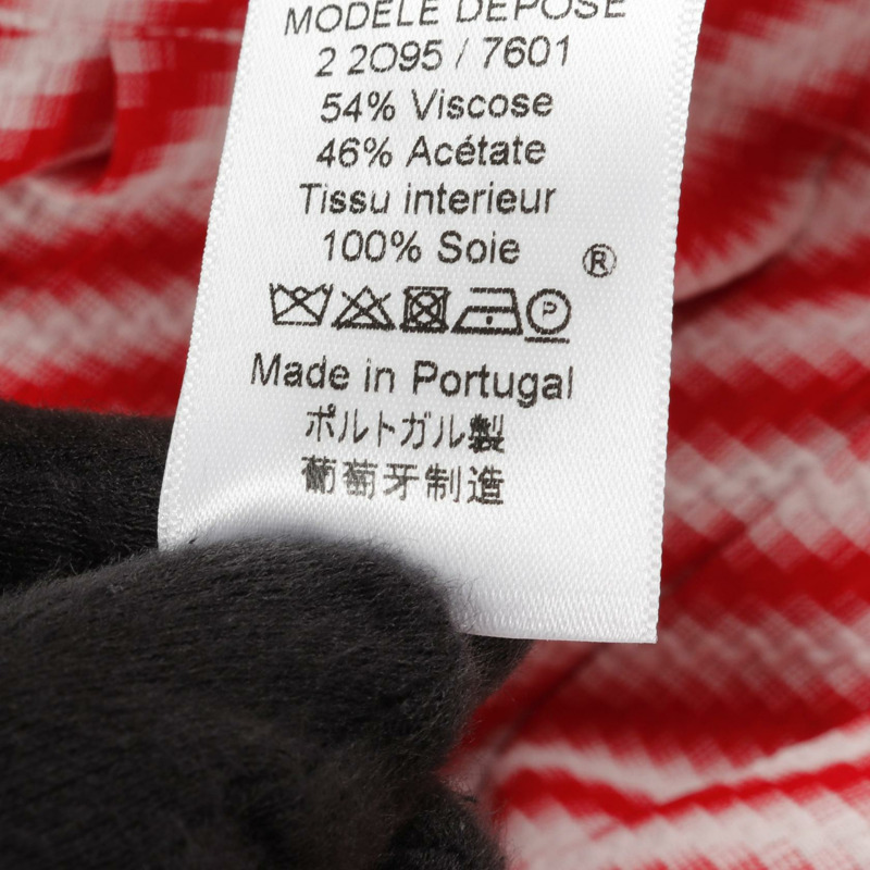 CELINE 褶皺褲黏膠纖維白紅尺寸 40 二手女款 Phoebe Philo Era-4