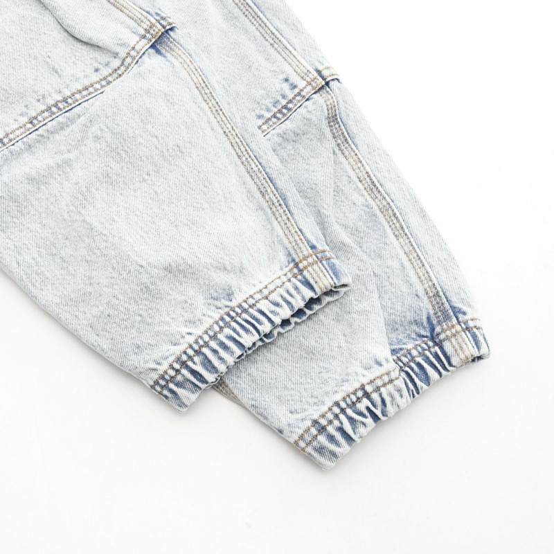 Alexander Wang 雙前片工裝牛仔褲 #25 棉質藍色二手-5