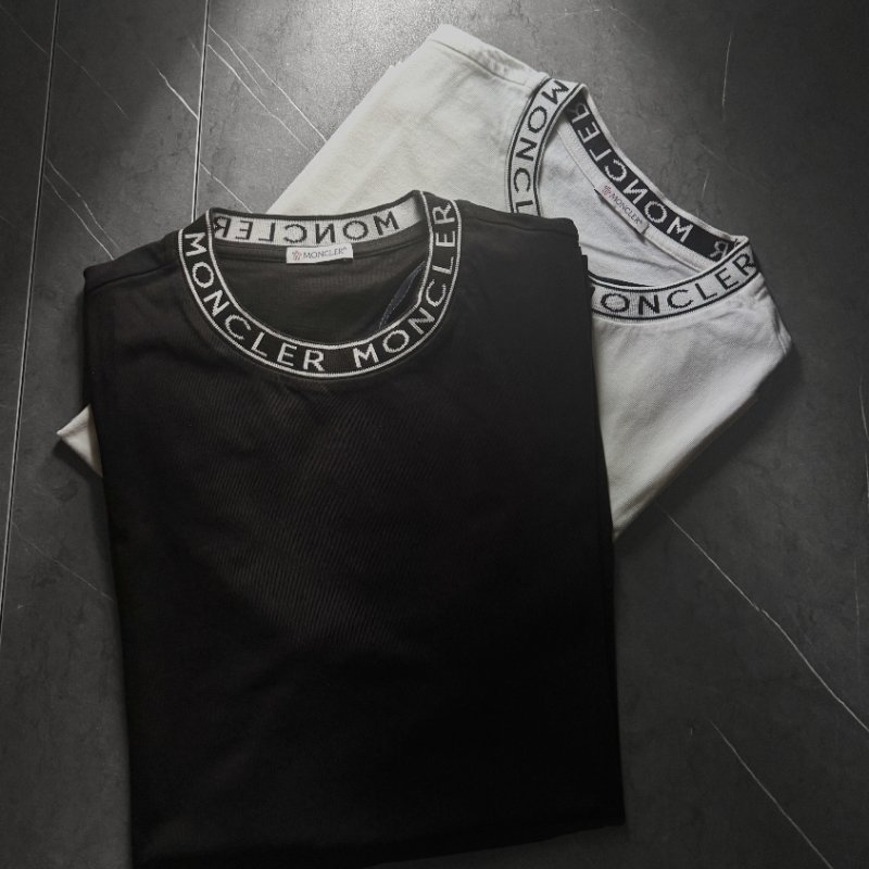 🚨 雙11最後倒數・今晚錯過等明年【MONCLER-盟可睞】爆款經典文字LOGO圓領設計T恤 白-0