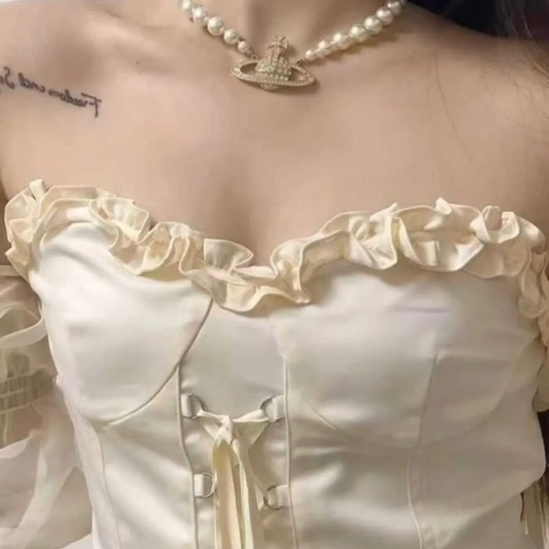 Vivienne Westwood 西太后 土星 🪐 珍珠項鏈 金銀兩色-5