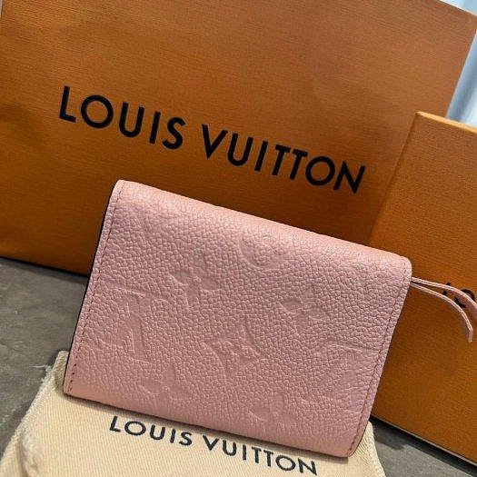 *SHIHNA名牌精品* LOUIS VUITTON ROSALIE 粉色壓紋零錢包-4
