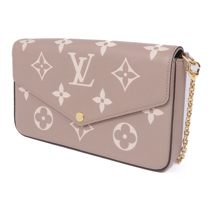 LOUIS VUITTON Monogram Empreinte Felicie Pochette金扣鏈帶肩背袋-2