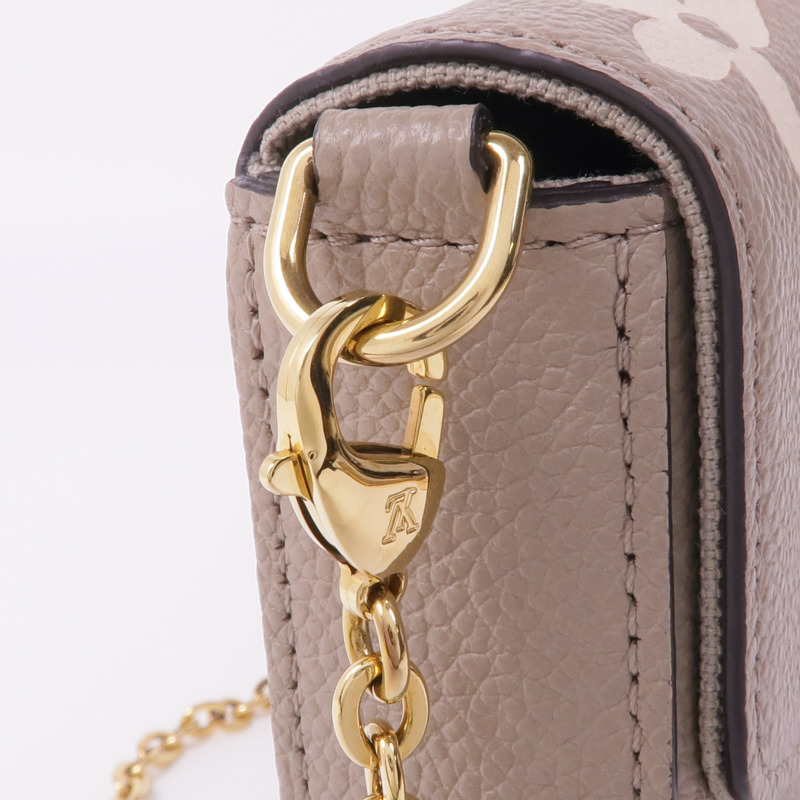 LOUIS VUITTON Monogram Empreinte Felicie Pochette金扣鏈帶肩背袋-10