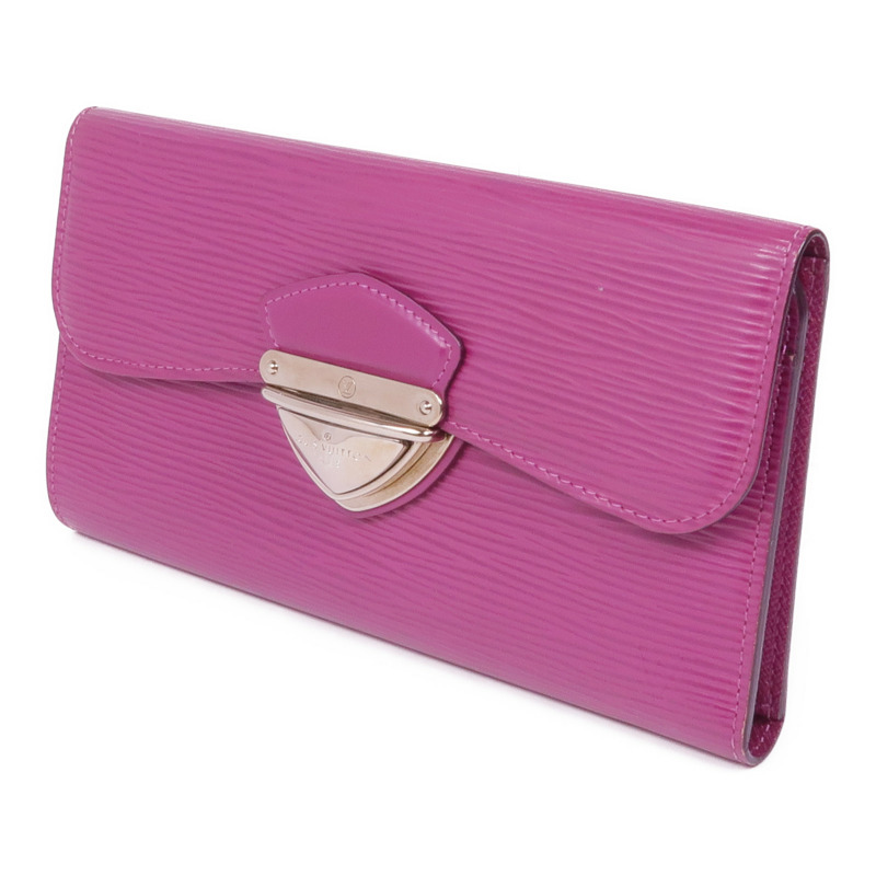 LOUIS VUITTON Epi Grenadine Eugenie銀扣長錢包-1