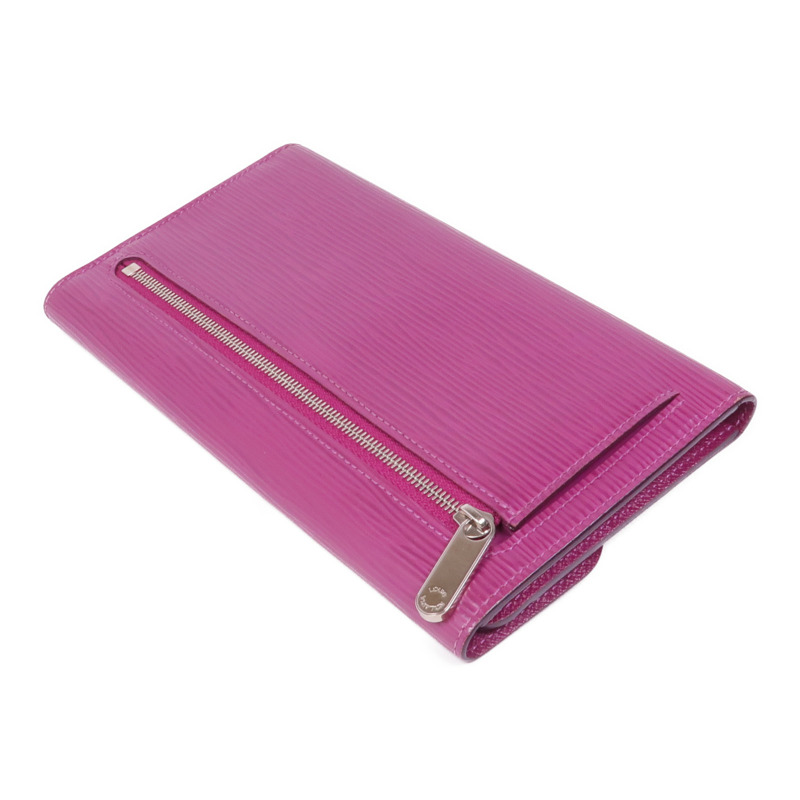 LOUIS VUITTON Epi Grenadine Eugenie銀扣長錢包-5