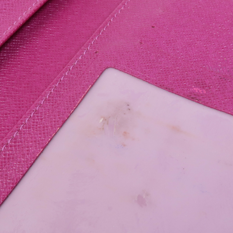 LOUIS VUITTON Epi Grenadine Eugenie銀扣長錢包-14