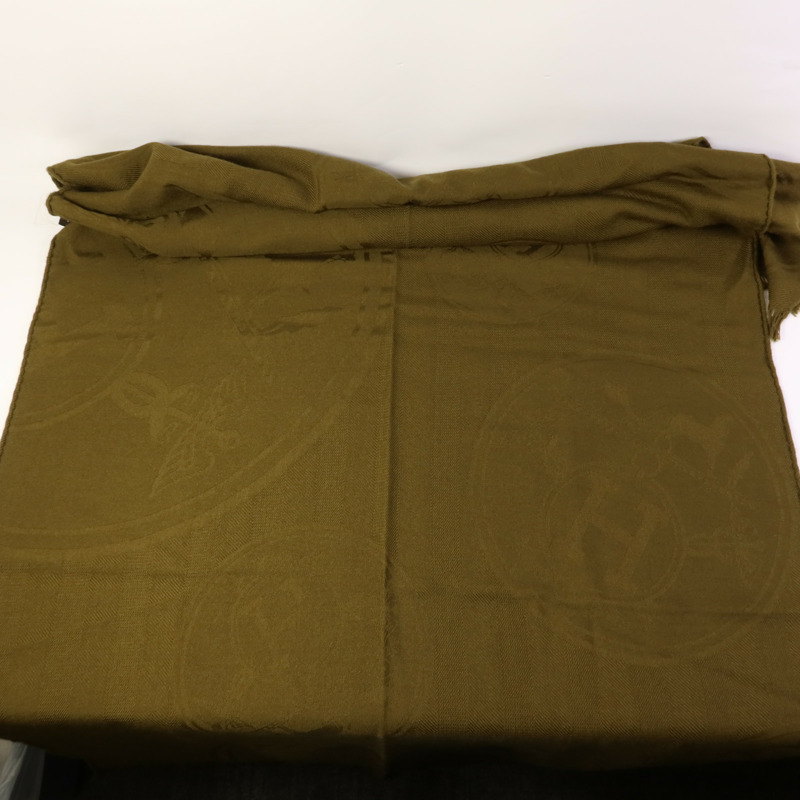 HERMES 羊絨/絲質Scarf頸巾-2