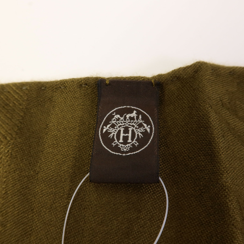 HERMES 羊絨/絲質Scarf頸巾-7