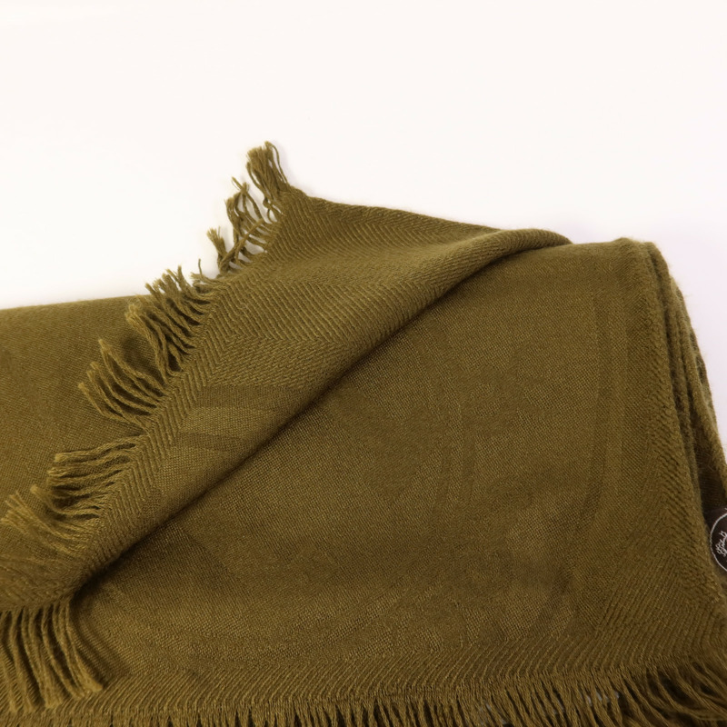 HERMES 羊絨/絲質Scarf頸巾-9