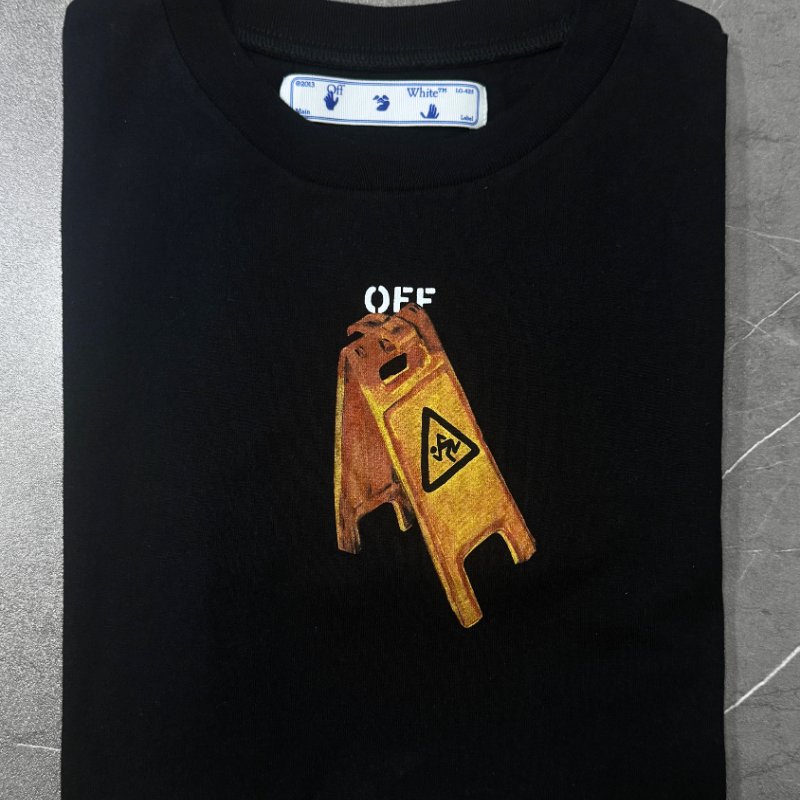 🛍️ 最後一波優惠・開搶倒數中！【OFF-WHITE】骷髏女孩印花 T恤 黑-3
