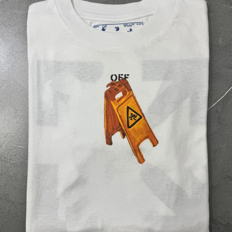 🛍️ 最後一波優惠・開搶倒數中！【OFF-WHITE】骷髏女孩印花 T恤 白-2