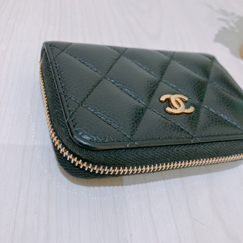 TK1850 CHANEL 香奈兒黑色零錢包 CLASSIC ZIPPED COINS PURSE CAVIAR-15