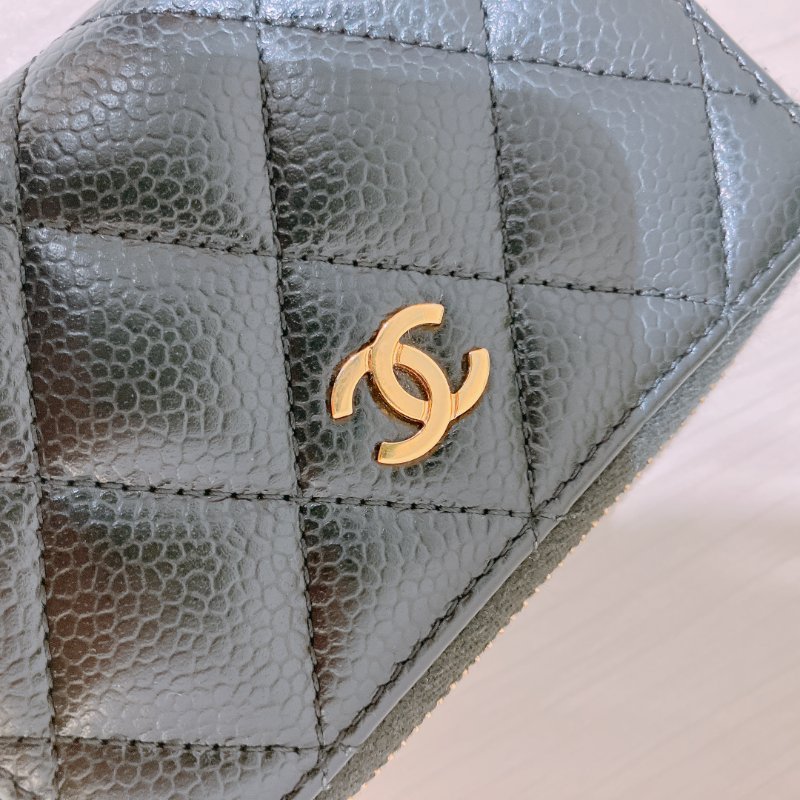 TK1850 CHANEL 香奈兒黑色零錢包 CLASSIC ZIPPED COINS PURSE CAVIAR-17