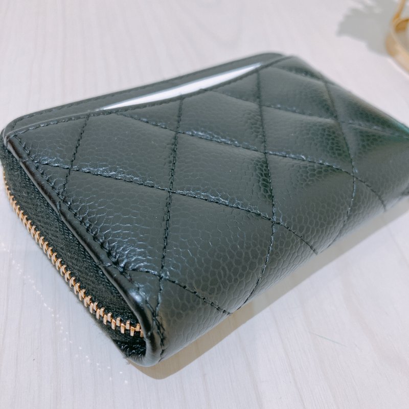 TK1850 CHANEL 香奈兒黑色零錢包 CLASSIC ZIPPED COINS PURSE CAVIAR-20