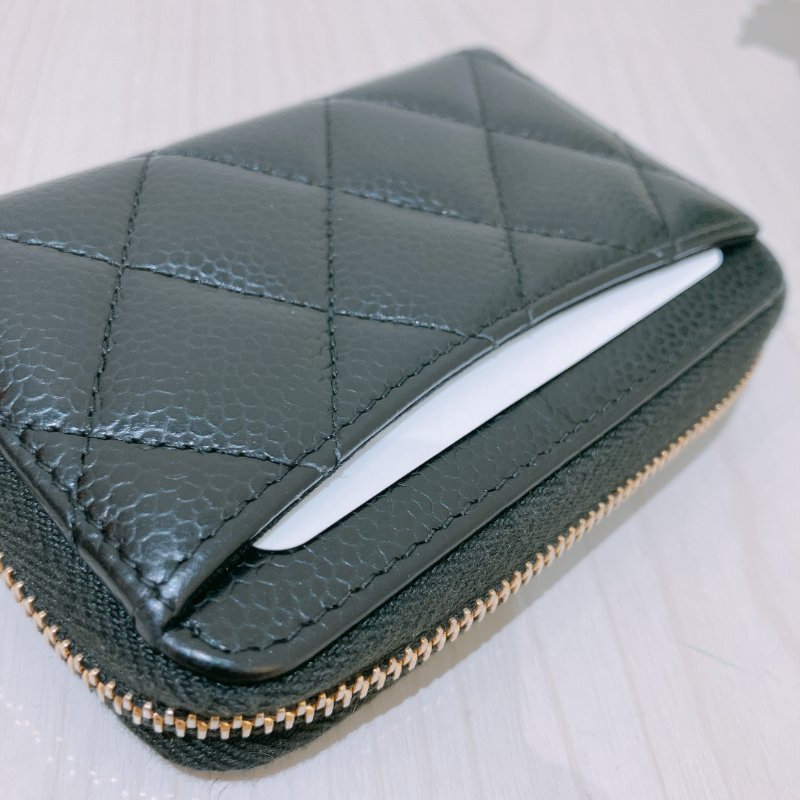 TK1850 CHANEL 香奈兒黑色零錢包 CLASSIC ZIPPED COINS PURSE CAVIAR-22