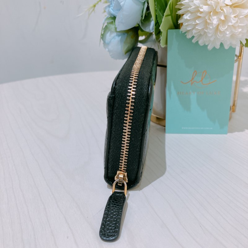 TK1850 CHANEL 香奈兒黑色零錢包 CLASSIC ZIPPED COINS PURSE CAVIAR-25
