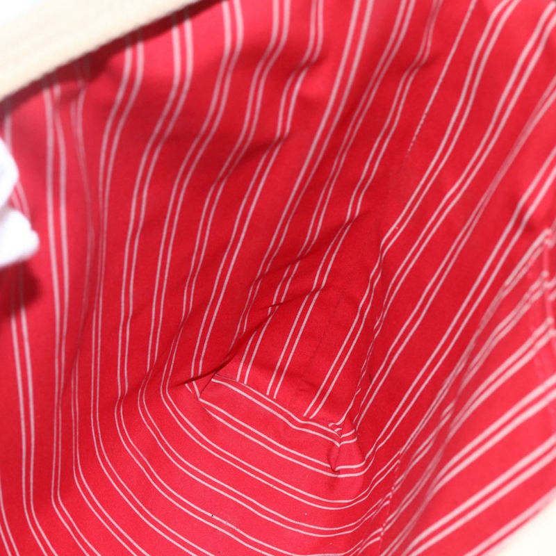 【日本直送】路易威登 Antigua Cabas MM 手提包 帆布 米色 紅色 M40035 LV Auth bs29841-19