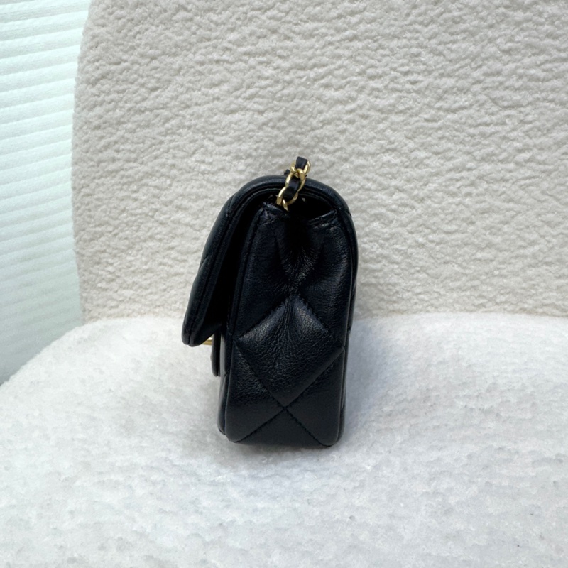 VIC限量💭🖤香奈兒小方胖CHANEL 24S 黑金湯圓珍珠方胖子AS4868（芯片）-13