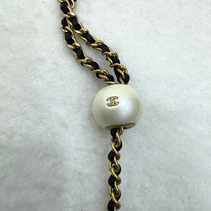 VIC限量💭🖤香奈兒小方胖CHANEL 24S 黑金湯圓珍珠方胖子AS4868（芯片）-17